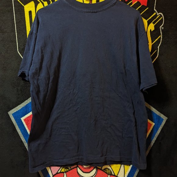 Vintage 90s University of Virginia Navy Blue T-Shirt size XL - Picture 4 of 4